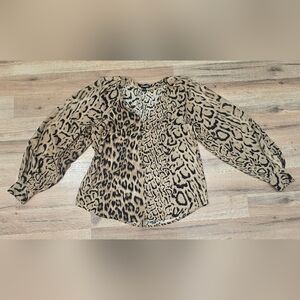 Express Leopard Print Women's Top Sz M